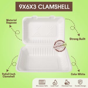 9x6x3 Rectangle Clamshell